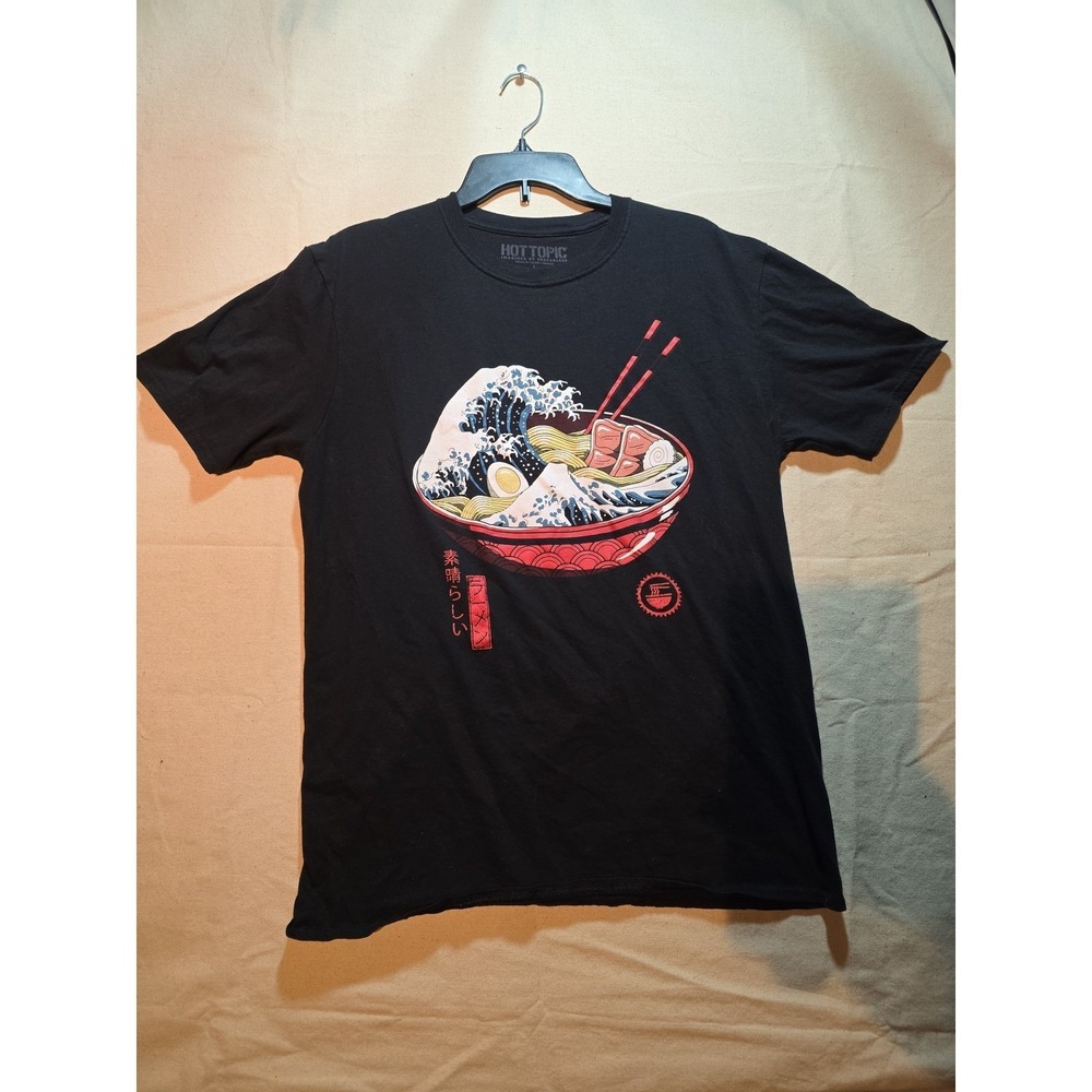 Black Matter Large T-Shirt L Black Great Ramen Wave Graphic Tee Vincent Trinidad